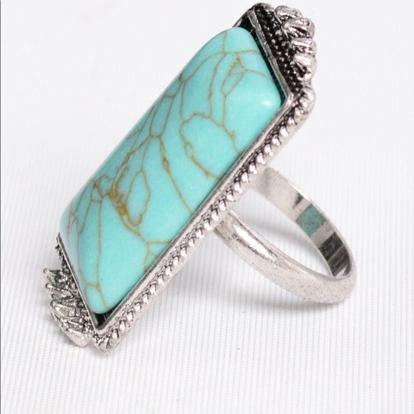 Vintage Rectangle Adjustable Ring - Picture 6 of 6